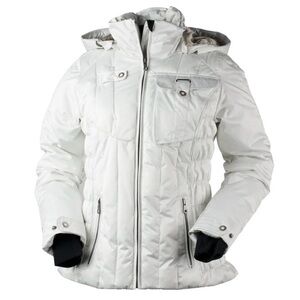 OBERMEYER Women's (sz 6) White Leighton Ski Jacket